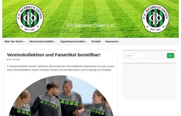 Vorschau von www.fcbasbeck-osten.de, FC Basbeck - Osten e. V.