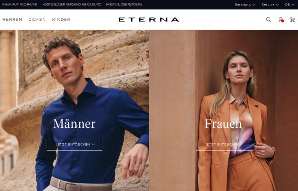 Vorschau von www.eterna.de, Eterna Mode AG