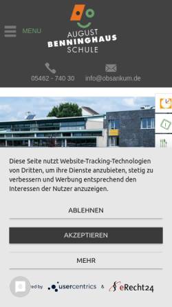 Vorschau der mobilen Webseite www.rsankum.de, Realschule Ankum