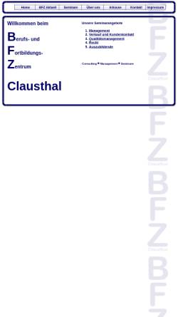 Vorschau der mobilen Webseite www.bfz-clausthal.de, Berufs- und Fortbildungszentrum Clausthal-Zellerfeld