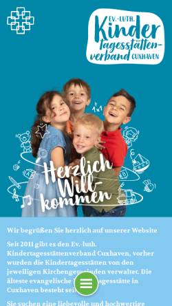 Vorschau der mobilen Webseite www.kitas-cuxhaven.de, Kindertagesstätten und Kindergärten