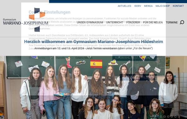 Vorschau von www.josephinum-hildesheim.de, Bischöfliches Gymnasium Josephinum