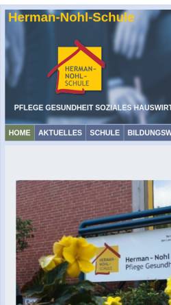 Vorschau der mobilen Webseite www.herman-nohl-schule.de, Herman-Nohl-Schule