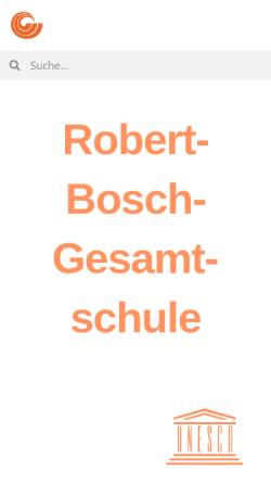 Vorschau der mobilen Webseite www.robert-bosch-gesamtschule.de, Robert Bosch Gesamtschule Hildesheim