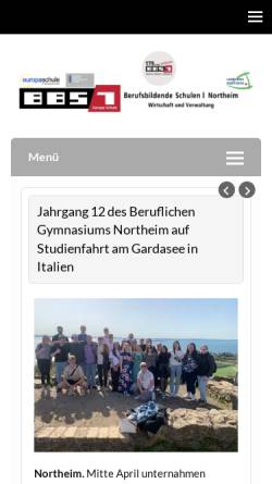 Vorschau der mobilen Webseite bbs1-northeim.de, Berufsbildende Schulen I