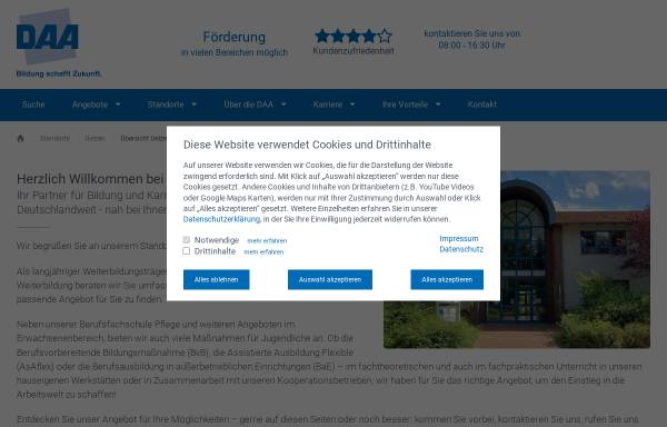 Vorschau von daa-uelzen.de, DAA Deutsche Angestellten-Akademie - Zweigstelle Uelzen