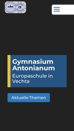 Vorschau der mobilen Webseite www.antonianum-vechta.de, Gymnasium Antonianum Vechta