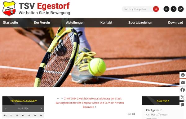 Vorschau von www.tsv-egestorf.de, TSV Egestorf