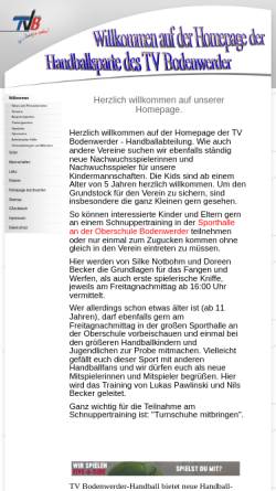 Vorschau der mobilen Webseite www.handball-bodenwerder.de, TV Bodenwerder - Handball