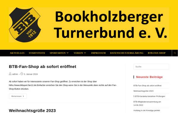 Vorschau von www.btbsport.de, Bookholzberger TB