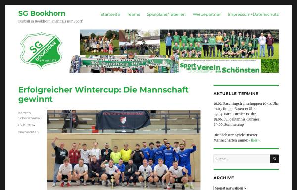 Vorschau von www.sgbookhorn.de, Sportgemeinschaft Bookhorn e.V.