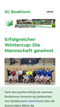 Vorschau der mobilen Webseite www.sgbookhorn.de, Sportgemeinschaft Bookhorn e.V.
