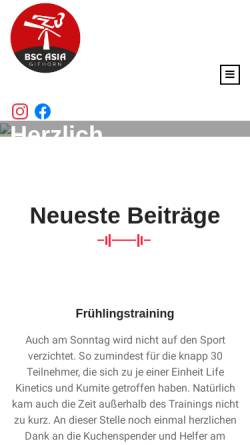 Vorschau der mobilen Webseite karate-gifhorn.de, Budosportclub ASIA e.V.