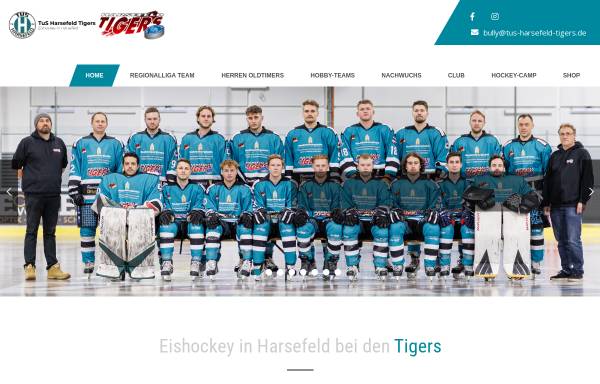 Vorschau von www.harsefeld-tigers.de, Harsefeld Tigers