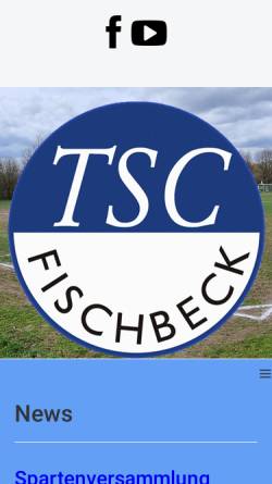 Vorschau der mobilen Webseite www.tsc-fischbeck.de, TSC Fischbeck von 1905 e.V.