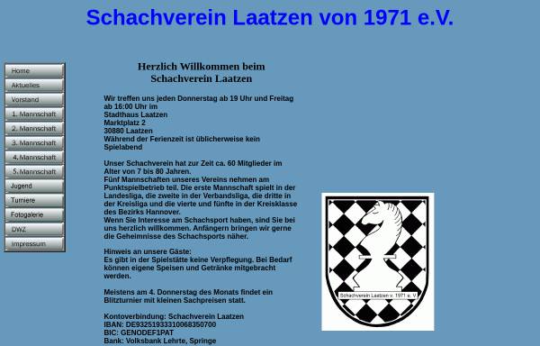 Vorschau von www.svlaatzen.de, Schachverein Laatzen von 1971 e.V.