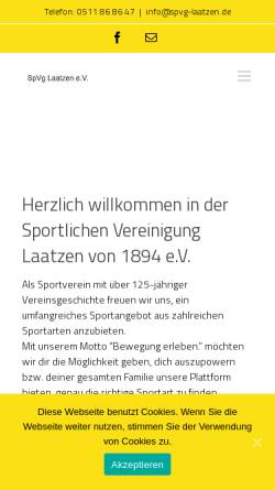 Vorschau der mobilen Webseite spvg-laatzen.de, SpVg Laatzen