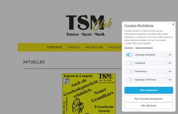 Vorschau von www.tsmclub.de, TSM-Club e.V.
