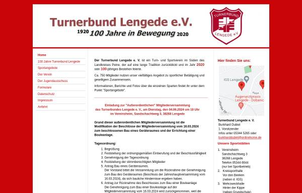 Vorschau von www.turnerbund-lengede.de, Turnerbund Lengede e.V.