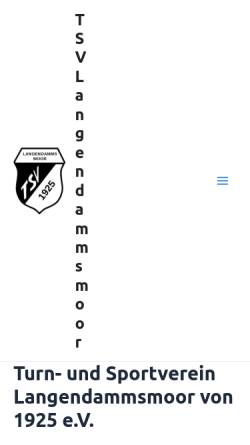 Vorschau der mobilen Webseite tsv-langendammsmoor.de, TSV Langendammsmoor e.V.