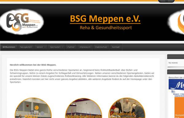 Vorschau von www.bsg-meppen.de, Behinderten-Sport-Gemeinschaft Meppen e. V.