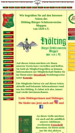 Vorschau der mobilen Webseite www.hoelting-meppen.de, Hölting Bürgerschützenverein von 1410 e.V.