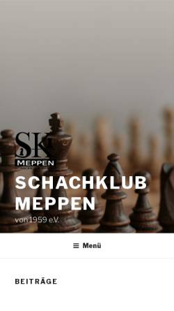 Vorschau der mobilen Webseite www.schachklub-meppen.de, Schachklub Meppen 1959 e.V.