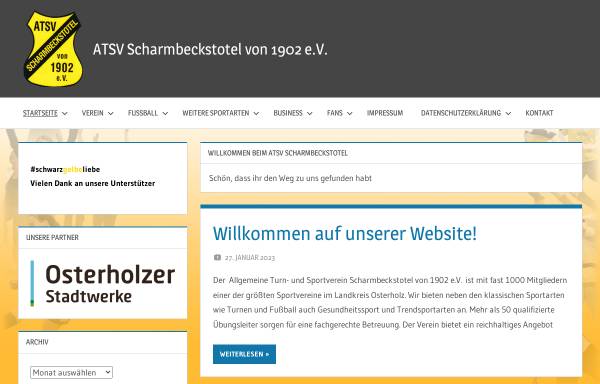 Vorschau von www.atsv-scharmbeckstotel.de, ATSV Scharmbeckstotel von 1902 e.V.