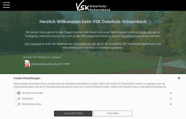 Vorschau von www.vsk-osterholz.de, Verein für Sport und Körperpflege von 1848 e. V.