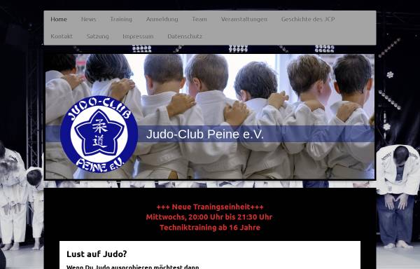 Vorschau von www.jcpeine.de, Judo-Club Peine e.V.