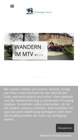 Vorschau der mobilen Webseite www.mtv-schoeningen.de, MTV Schöningen von 1861 e.V.