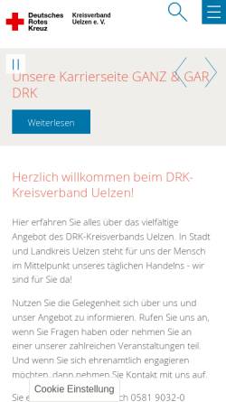 Vorschau der mobilen Webseite drk-uelzen.de, TT-Kreisverband Uelzen e.V.