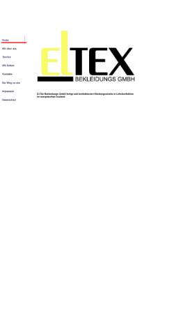 Vorschau der mobilen Webseite www.el-tex-bekleidung.de, El-Tex Bekleidungs GmbH