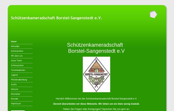 Vorschau von www.borstel-sangenstedt.de, Schützenkameradschaft Borstel-Sangenstedt e.V.