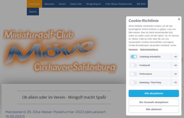 Vorschau von www.mcmoeve.de, Miniaturgolf-Club 