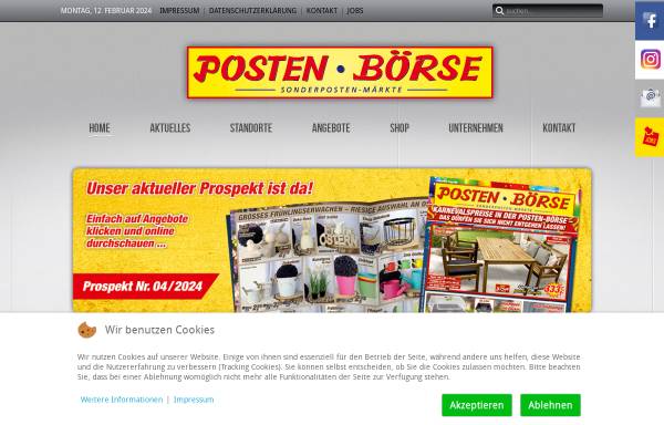 Vorschau von www.posten-boerse.de, Expo-Börse GmbH
