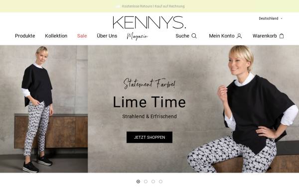 Vorschau von www.kennys.de, Kenny S. GmbH Textil- und Vertriebsgesellschaft