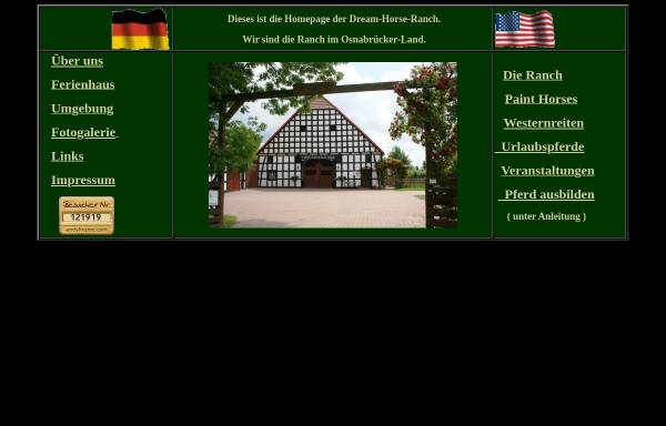 Vorschau von www.dream-horse-ranch.de, Dream Horse Ranch Depenbrock