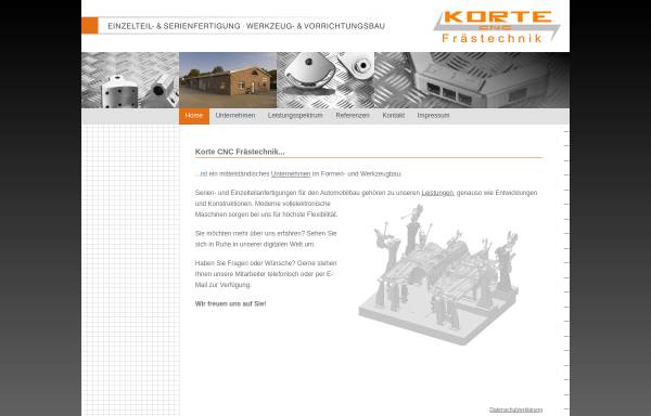 Vorschau von www.korte-fraestechnik.de, Korte Frästechnik GmbH