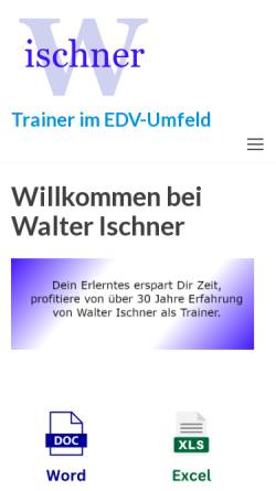 Vorschau der mobilen Webseite www.ischner.de, Computer Service Ischner