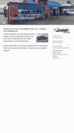 Vorschau der mobilen Webseite www.automobile-zobel.de, Ha. Zobel Automobile