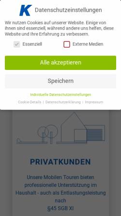 Vorschau der mobilen Webseite www.filter-kuhnert.de, Filter & Kuhnert Gebäude-Dienstleistungs GmbH