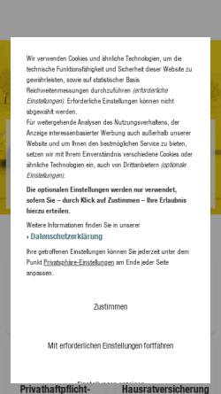 Vorschau der mobilen Webseite www.huk-coburg.de, HUK Coburg - Kundendienstbüro Gertrud Holtmannspötter