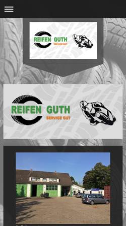 Vorschau der mobilen Webseite www.reifen-guth.com, Reifen Guth