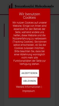 Vorschau der mobilen Webseite www.steuerbuero-langeheine.de, Steuerbüro Mucha & Langeheine