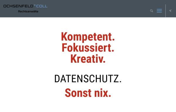 Vorschau von www.ochsenfeld.com, OCHSENFELD+COLL Rechtsanwälte