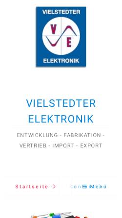 Vorschau der mobilen Webseite www.vielstedter.de, Vielstedter Elektronik