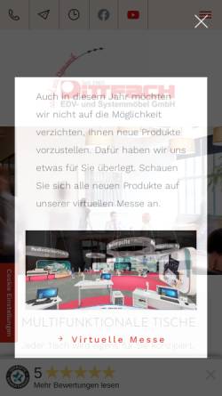 Vorschau der mobilen Webseite dittfach-gmbh.de, Dittfach EDV- und Systemmöbel GmbH