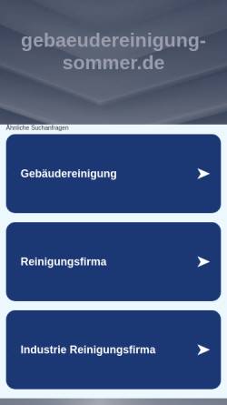 Vorschau der mobilen Webseite www.gebaeudereinigung-sommer.de, W. Sommer, Glas- und Gebäudereinigung