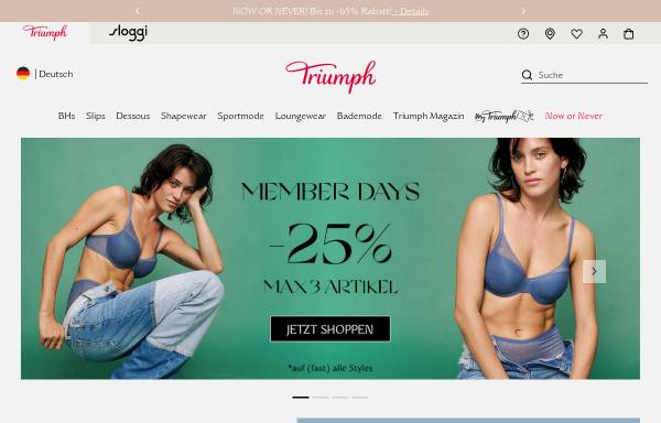 Vorschau von de.triumph.com, Triumph International